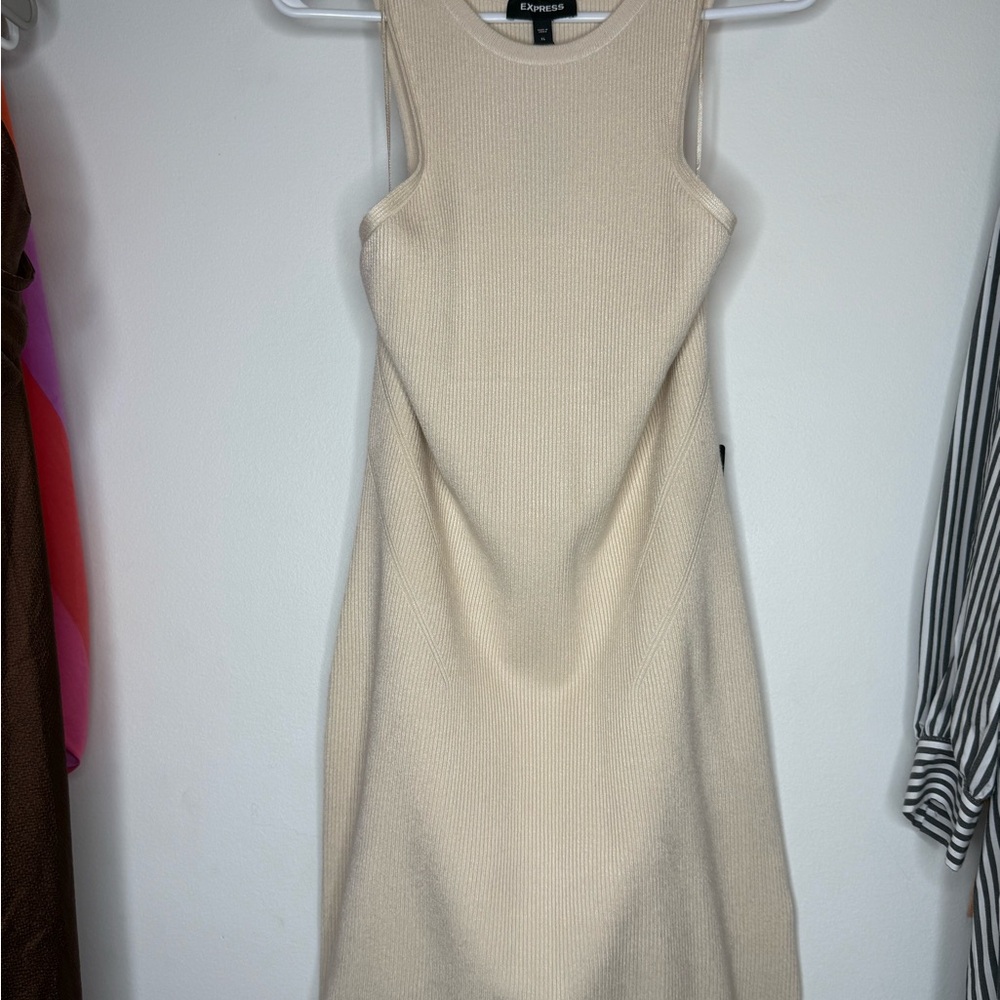 Express Cream Mini Dress - Picture 4 of 4